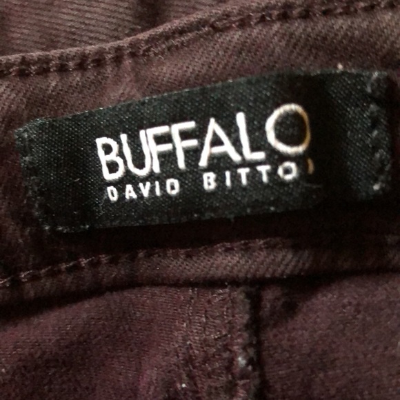 Buffalo by David Bitten Jeans Pants Womens size 14 Dark Burgundy Retro-wash NM - Picture 3 of 5